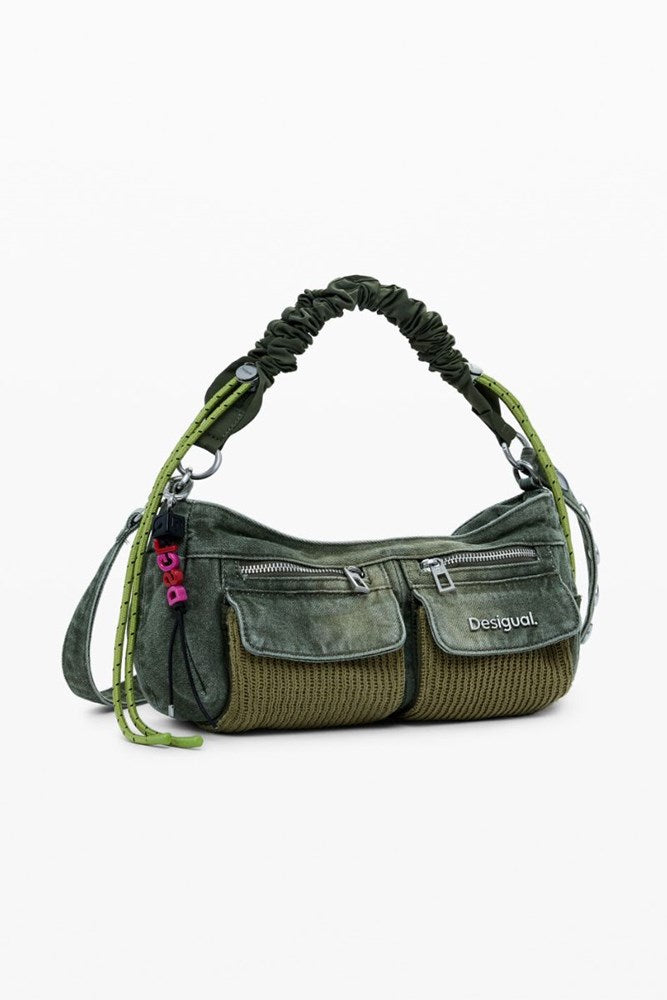 Desigual Green Denim Handbag