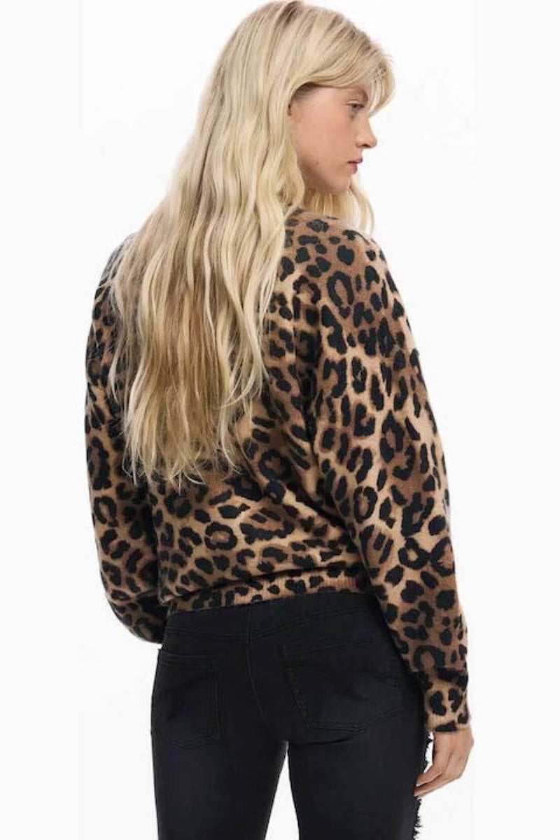 Desigual Minnie Animal Print Sweater