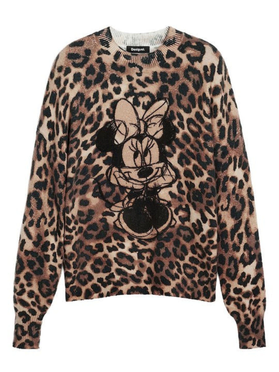 Desigual Minnie Animal Print Sweater
