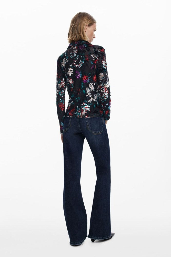 Desigual Oporto Flocked Blouse