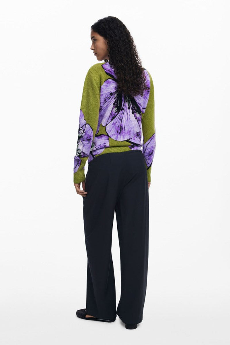 Desigual Green Orquidea Lacroix Jumper