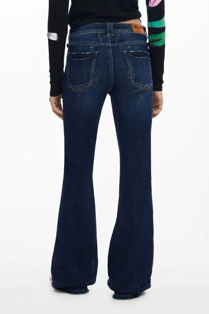 Desigual Washed Flared Jeans