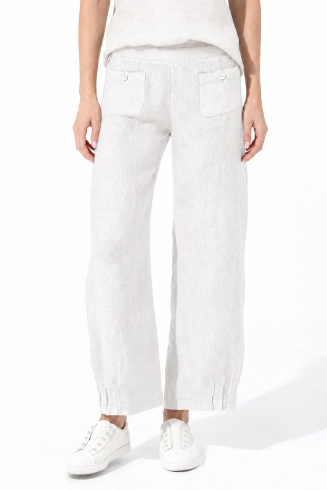 Linen Pants in White by ES