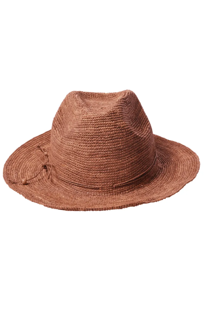 Shop Made In Mada Elya Raffia Hat Light Brown - Origen Imports