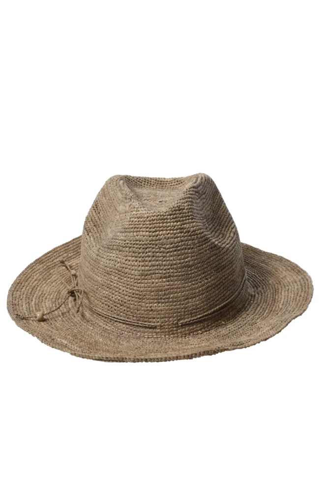 Elya Raffia Hat by Made In Mada in Tea
