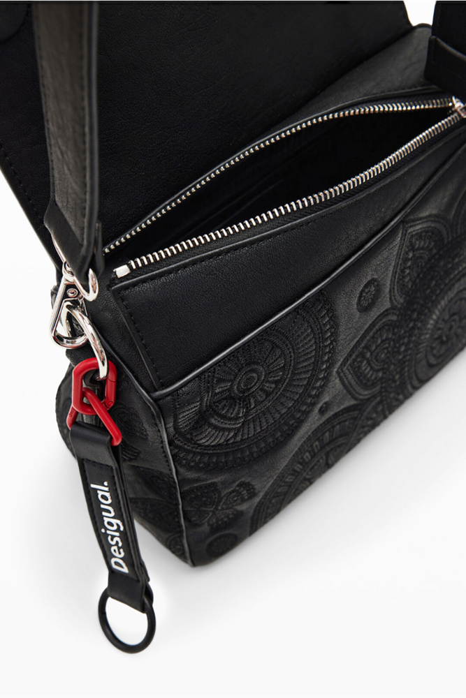 Shop Embroidered Black Stud Bag By Desigual - Origen Imports