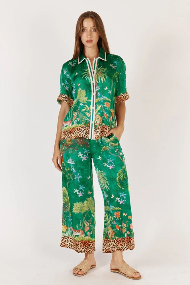 Shop Emerald Mataram Pants By Rubyyaya (Pre-Order) - Origen Imports
