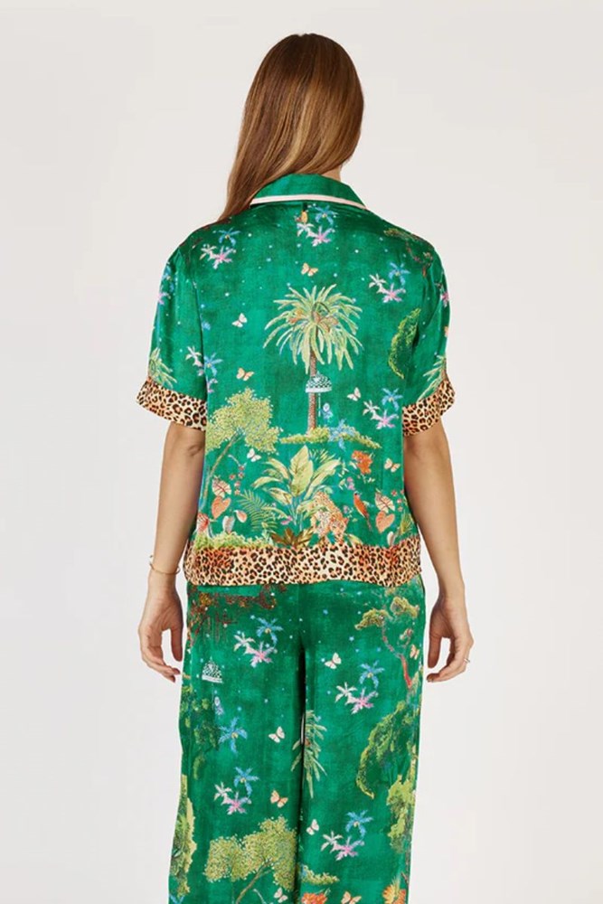 Shop Emerald Mataram Shirt By Rubyyaya (Pre-Order) - Origen Imports