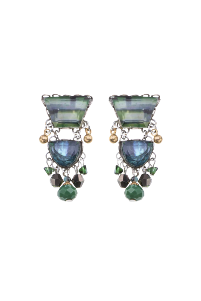 Shop Everelle Earrings From The Emerald Reflection Set by Ayala Bar - Origen Imports