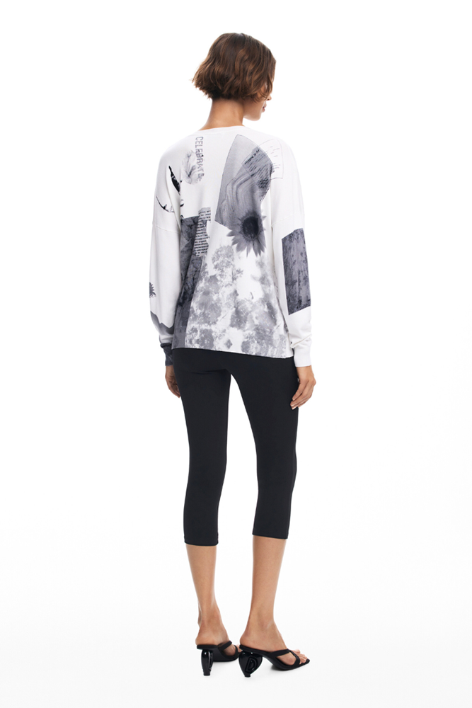 Fine Collage Sweater by Desigual