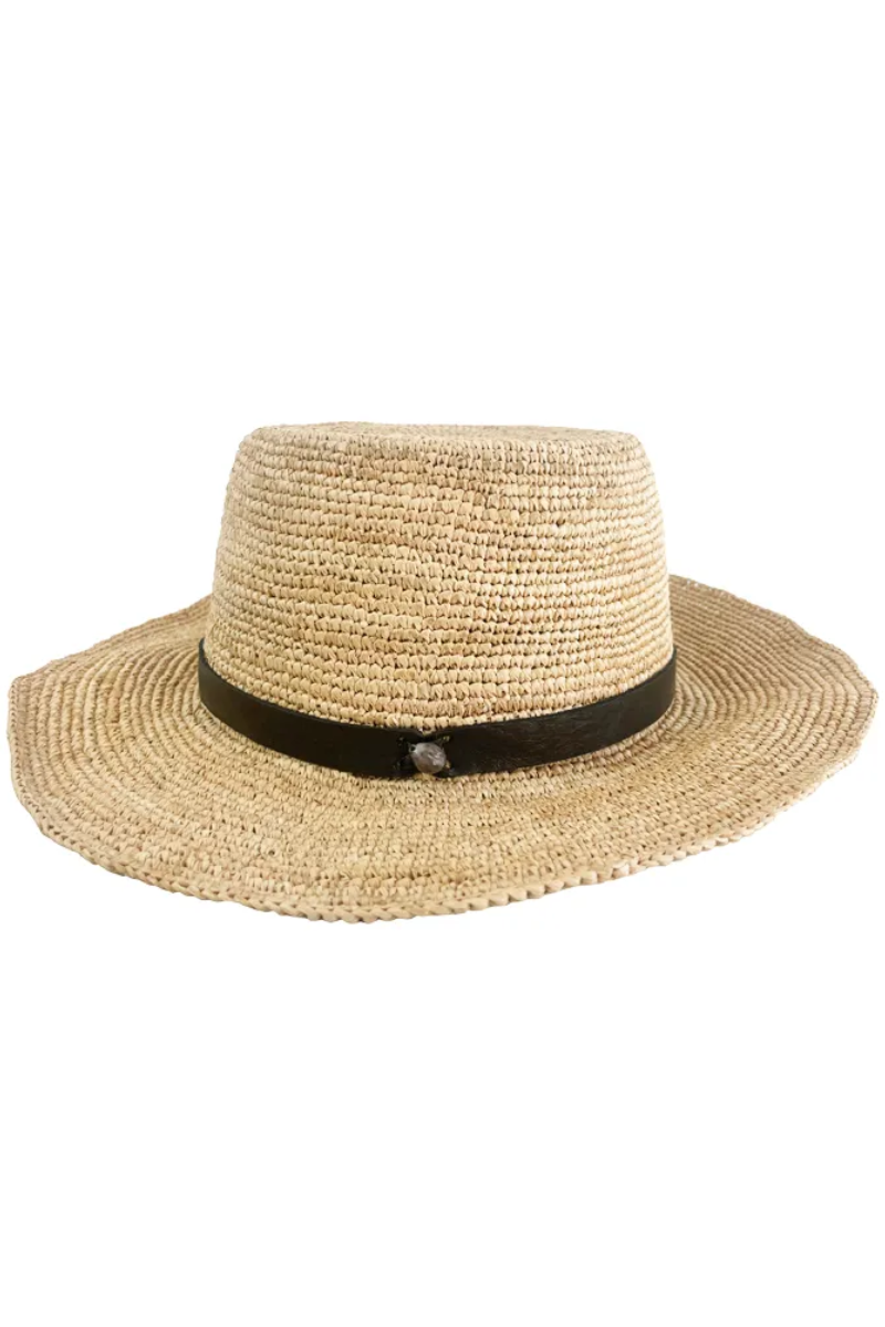 Shop Gaston Raffia Hat By Made In Mada - Natural - Origen Imports