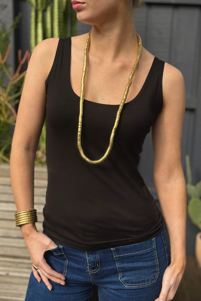 Shop Gold Bendable Snake Necklace By Origen Imports - Origen Imports