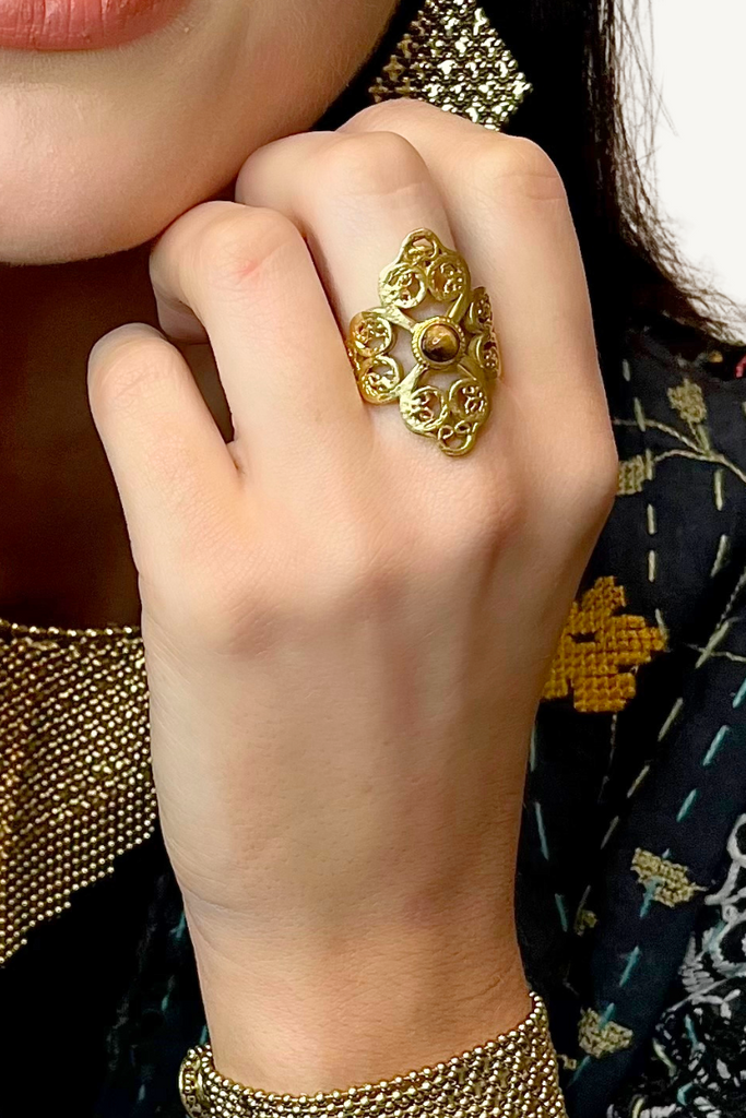 Shop Gold Bohemian Ring By Origen - Origen Imports