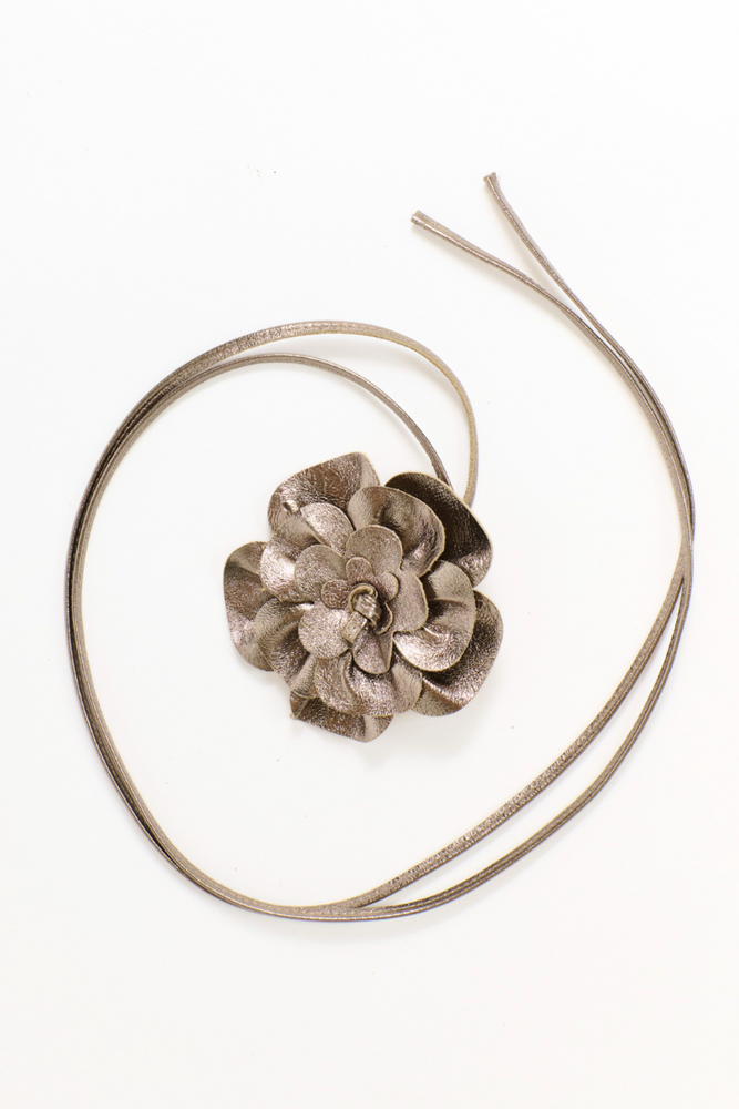 Shop Gold Flower Wrap Belt - Origen Imports