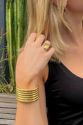 Shop Gold Spiral Cuff/Bracelet by Origen (Copy) - Origen Imports