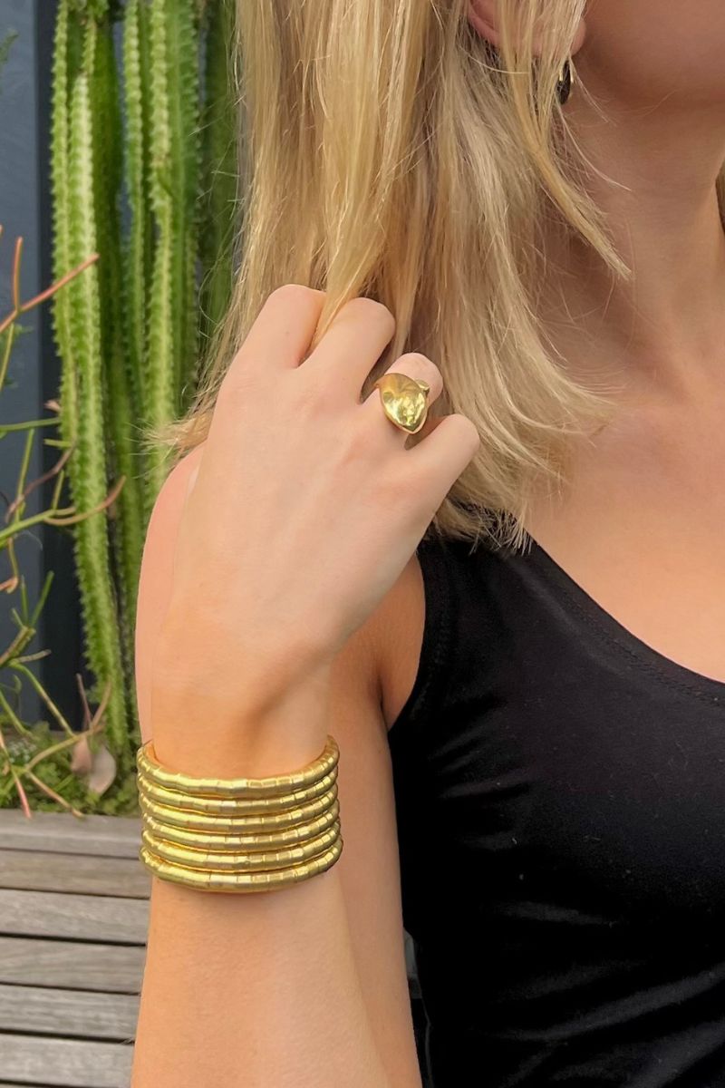 Shop Gold Spiral Cuff/Bracelet by Origen (Copy) - Origen Imports