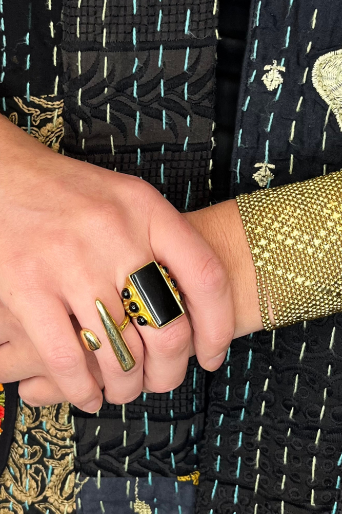 Shop Gold Tower Adjustable Ring By Origen - Origen Imports