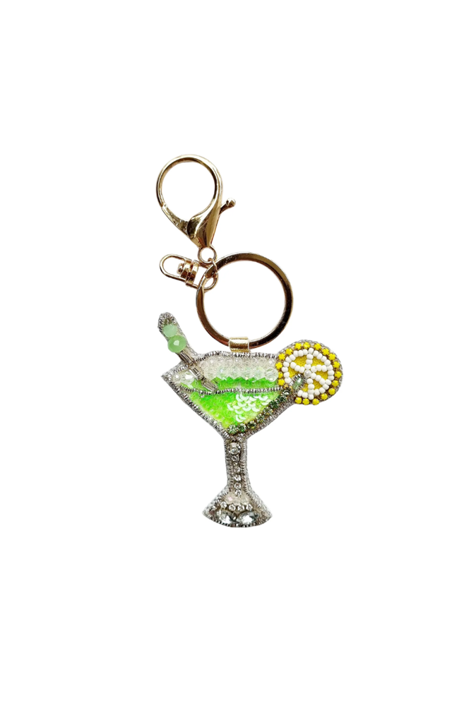 Shop Apple Martini Beaded Keychain - Origen Imports