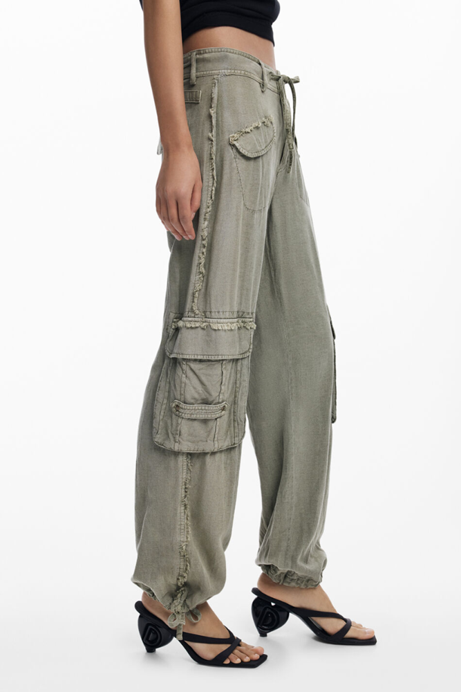 Shop Green Cargo Pants By Desigual - Origen Imports