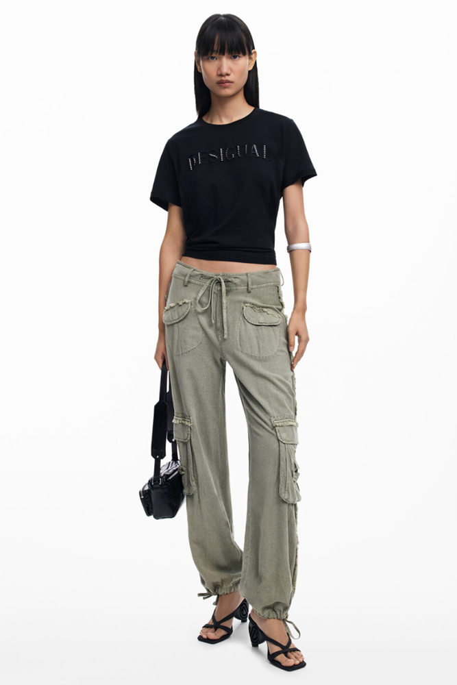 Shop Green Cargo Pants By Desigual - Origen Imports