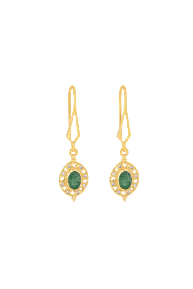 Shop Green Ibiza Earrings By Susan Rose - Origen Imports