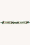 Green Seagrass Beaded Bracelet Rima by Ayala Bar