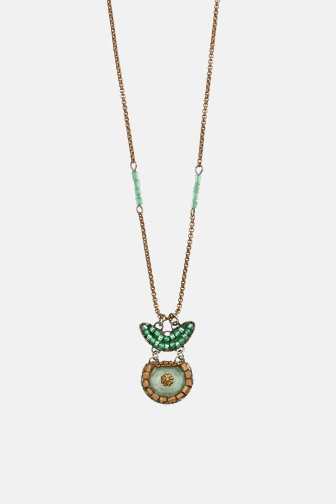Green Seagrass Pendant Necklace  by Ayala Bar