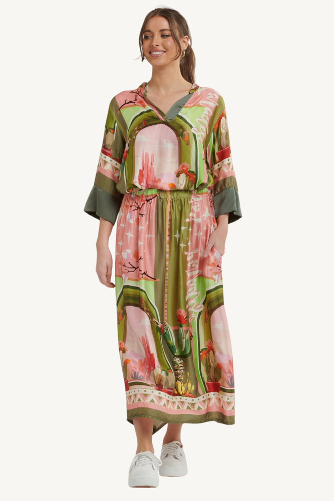 Shop Green Viscose  Printed Skirt by Urban Luxury - Origen Imports