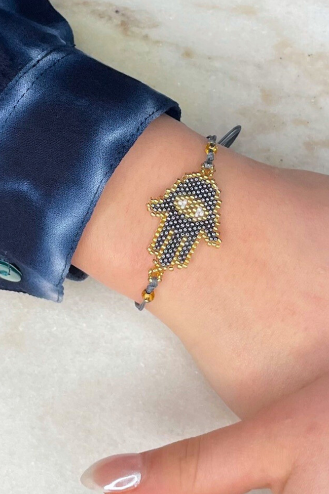 Shop Beaded Hamsa Bracelet - Origen Imports