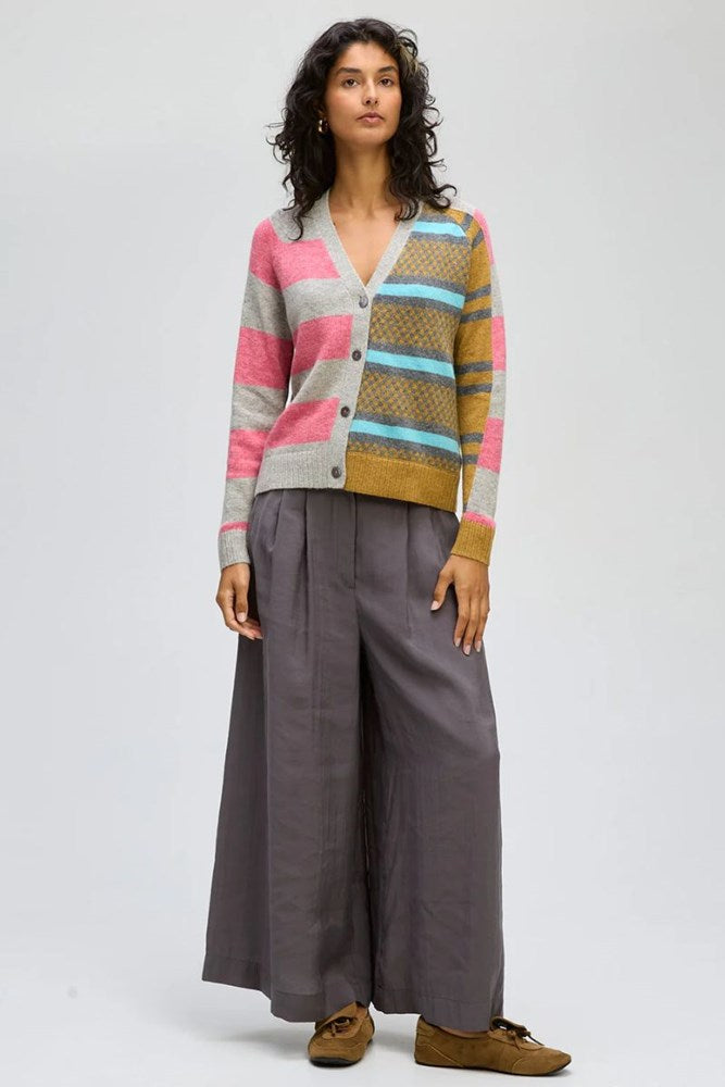 Marl Groove Stripe Cardi by LD & CO