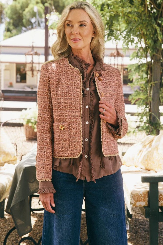 Coco Jacket by Italian Star - Peach