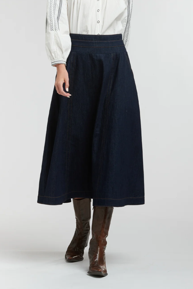 Shop Dakota Denim Skirt By 365 Days - Origen Imports