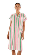 Basque Capped Sleeve Dress