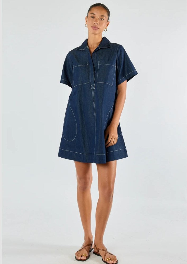 Denim Play Dress by Itami