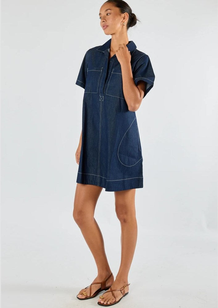Denim Play Dress by Itami