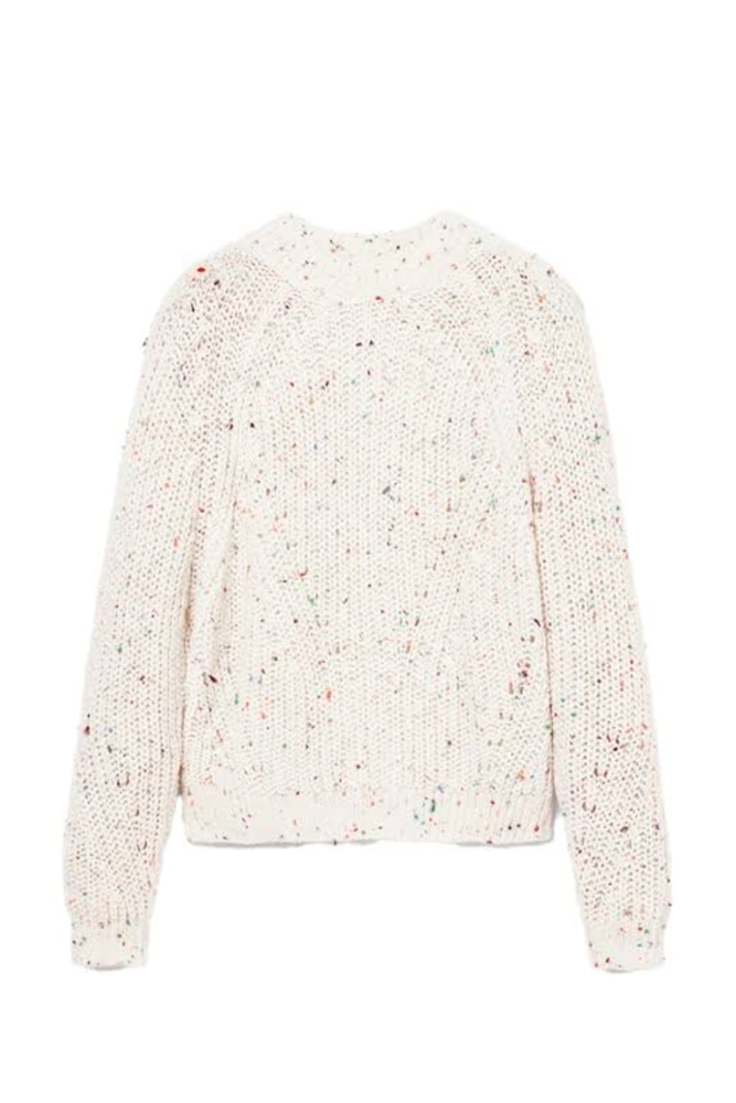 Shop Jers Derby Cream Oversized Knit By Desigual - Origen Imports