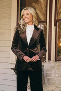 Chocolate Jets Velvet Jacket