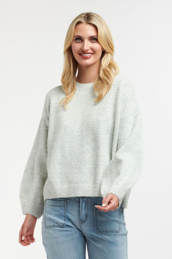 Shop Keaton Grey Crew Knit By 365 Days - Origen Imports