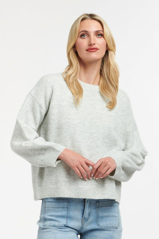 Shop Keaton Grey Crew Knit By 365 Days - Origen Imports