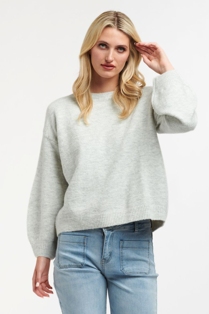 Shop Keaton Grey Crew Knit By 365 Days - Origen Imports