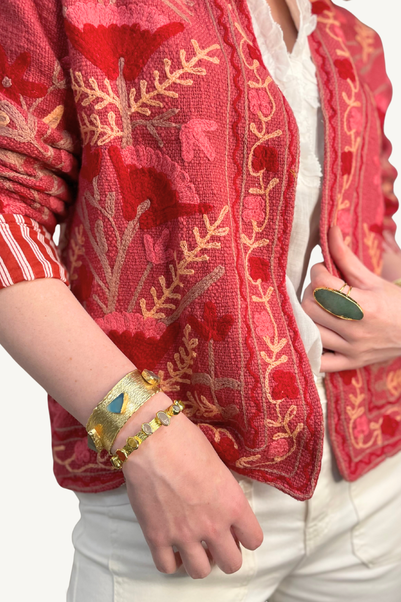 Shop Keleos Multi Stone Cuff Bracelet - Origen Imports