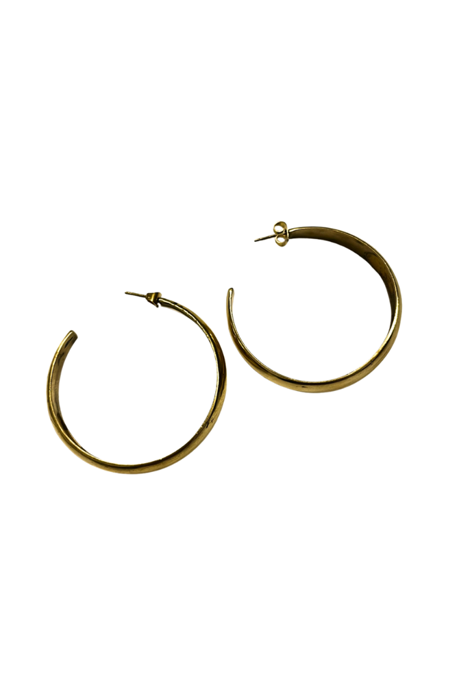 Large Gold Hoop Earrings By Origen
