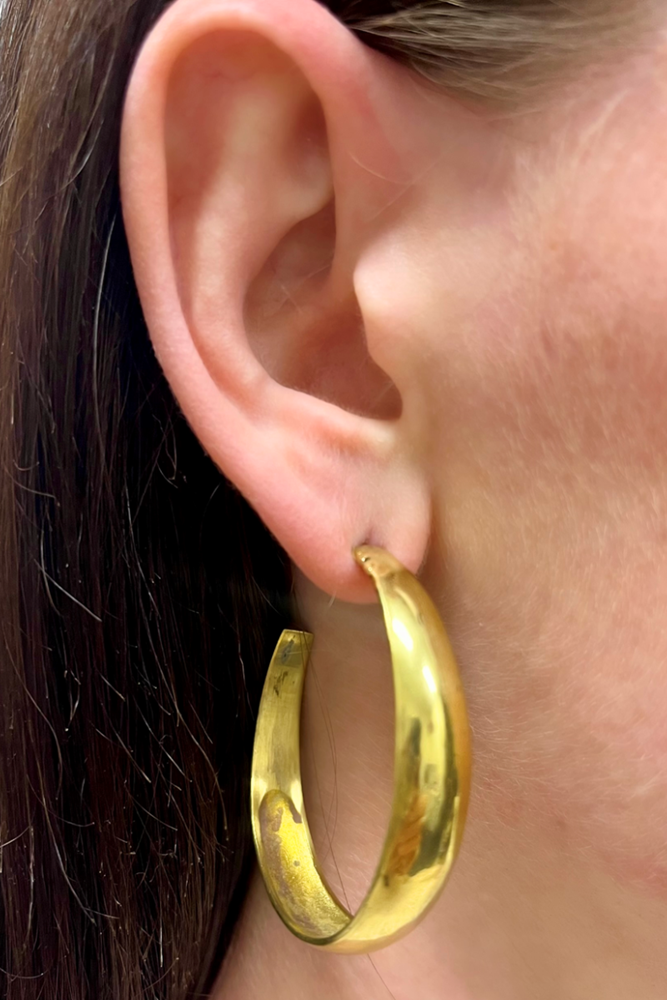 Large Gold Hoop Earrings By Origen