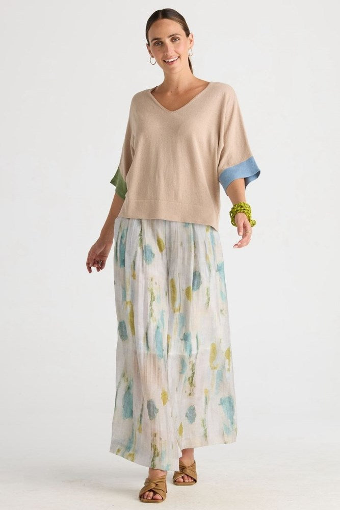 Ld + Co Contrast Cuff Top