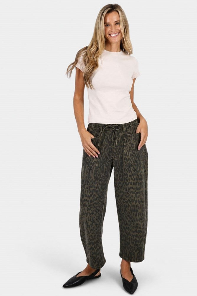 Leo Barrel Leopard Print