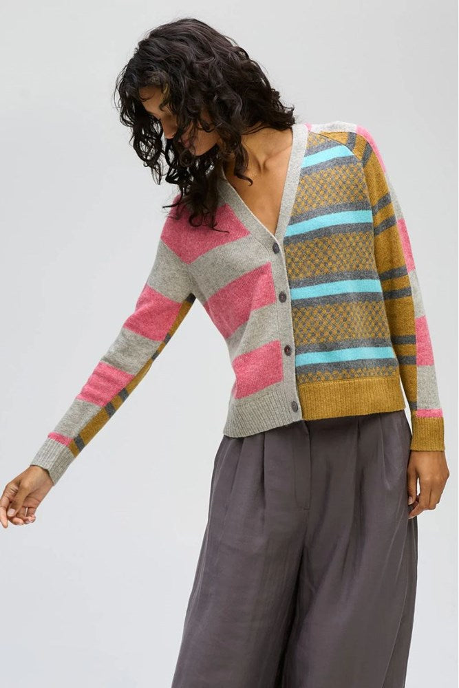 Marl Groove Stripe Cardi by LD & CO