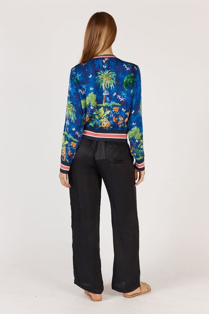 Shop Mataram Jacket Navy By Rubyyaya (Pre-Order) - Origen Imports