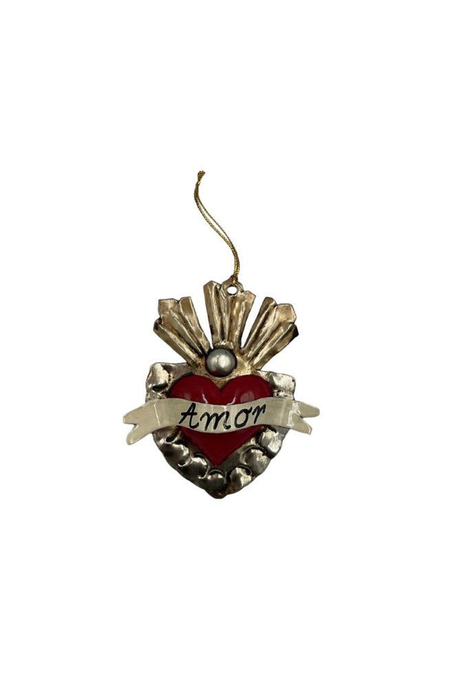 Mexican “Amor” Heart Hanging Decoration – Small