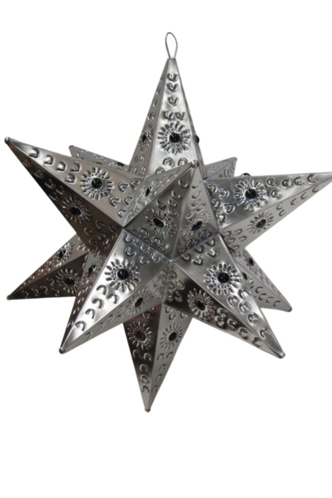 Mexican Tin Star Lampshade Large