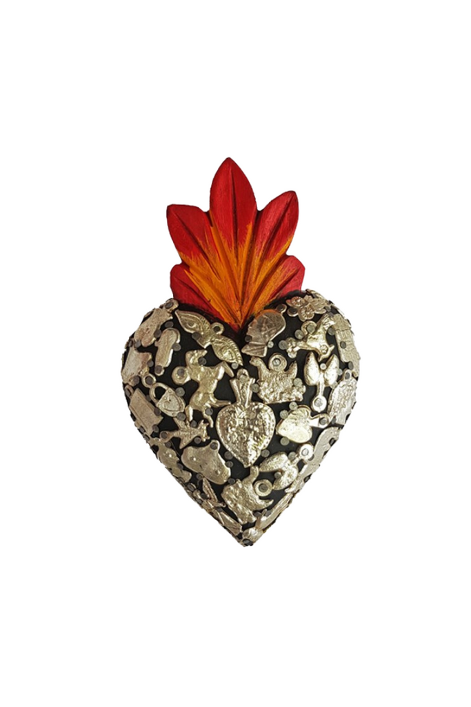 Shop Mexican Milagro Heart Small - Black - Origen Imports